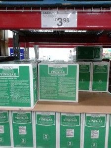 Vinegar cases at Sams Club