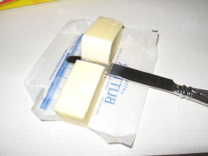 Ice Cream Cake Recipes - cut butter in half