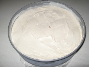 Homemade Ice Cream Cake Recipe - ice cream layer