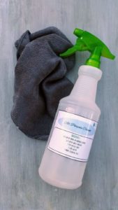 FREE All purpose cleaner recipe & label to prevent and fight the stomach flu. A safer way to clean!