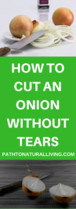 How to Cut an onion without tears. Simple trick works EVERY time!