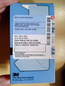 Expired Inhaler