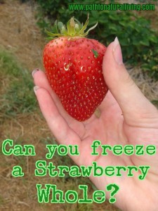 Can you Freeze a strawberry whole?